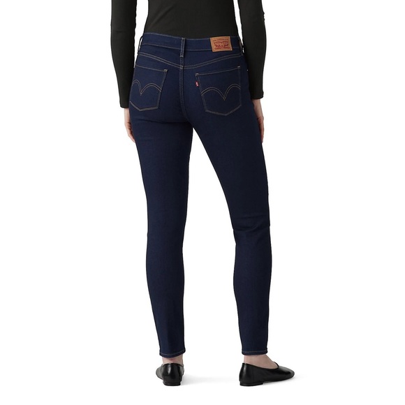 Levi’s 712 Slim Fit Dark Blue Jeans - Picture 2 of 6